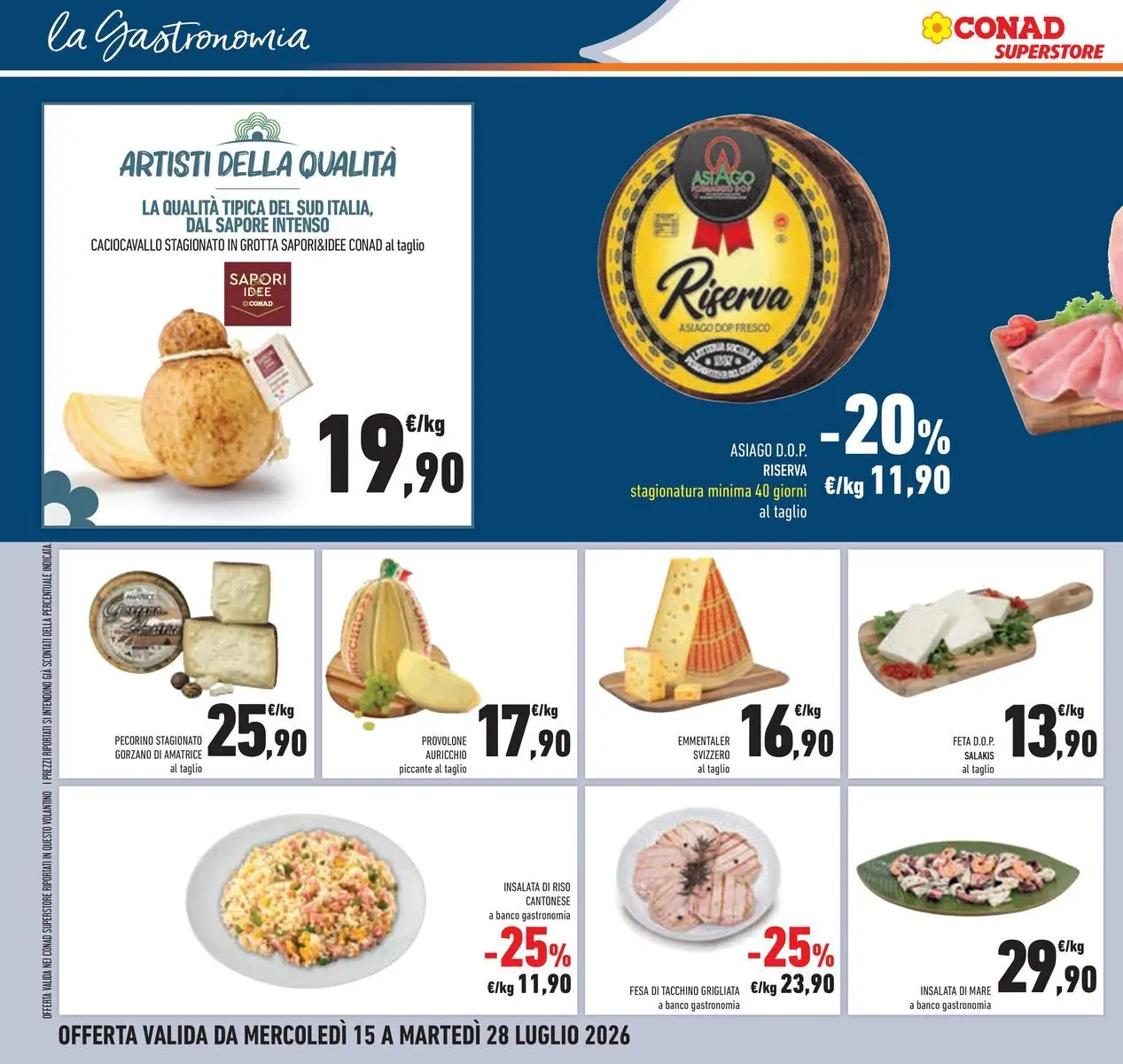 Volantino Conad dal 14/07/2026 > Anteprima | Pagina: 14 | Prodotti: Insalata, Pecorino, Insalata di riso, Emmental