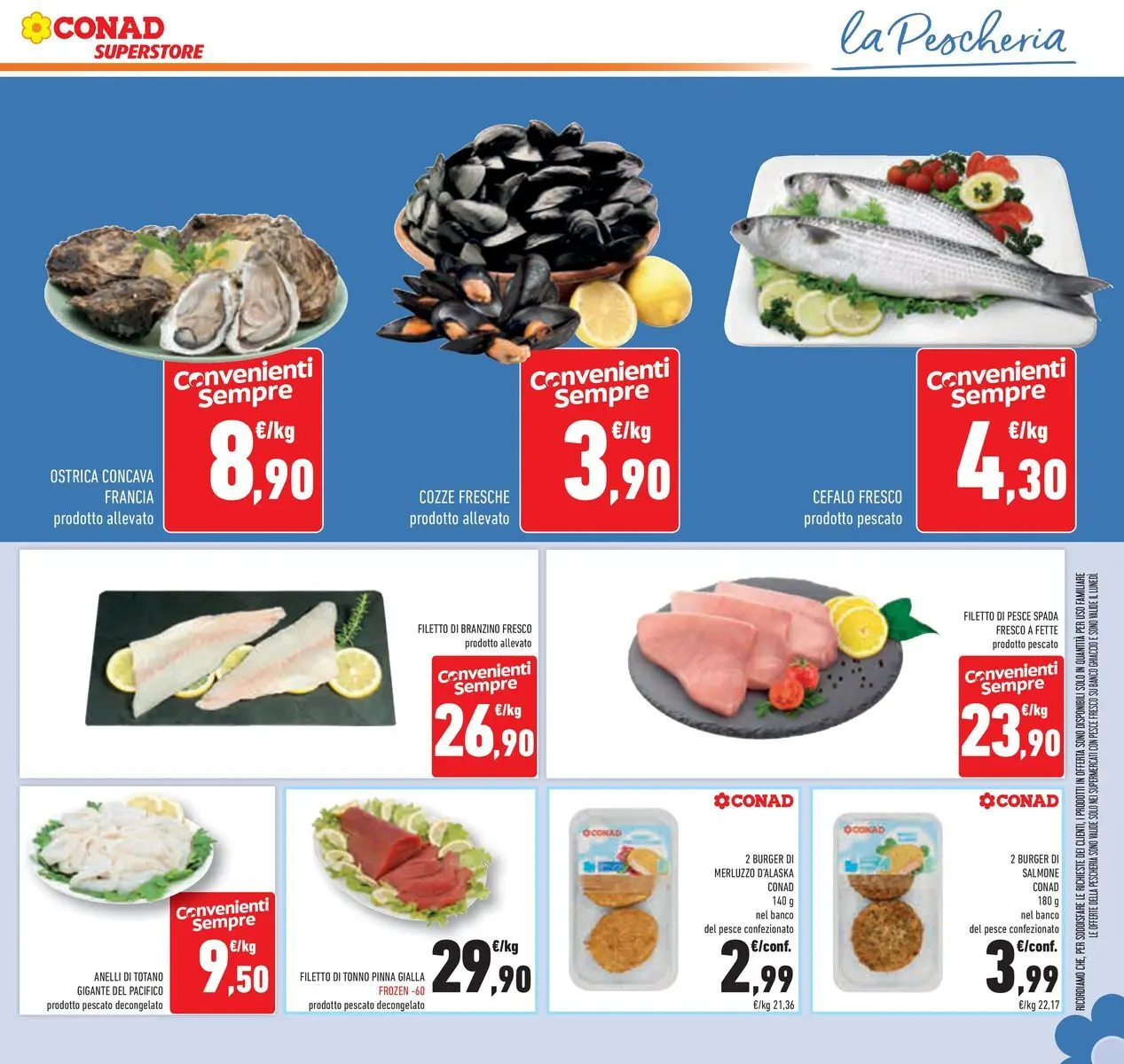 Volantino Conad dal 14/07/2026 > Anteprima | Pagina: 17 | Prodotti: Pesce, Merluzzo, Cozze, Tonno