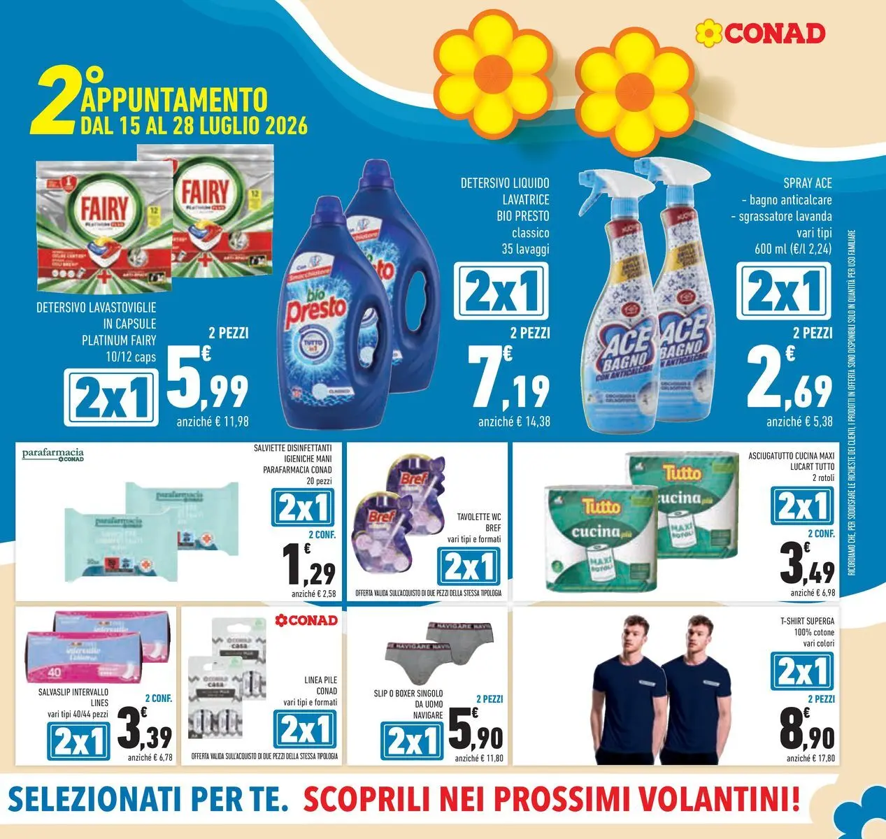 Volantino Conad dal 14/07/2026 > Anteprima | Pagina: 9 | Prodotti: Anticalcare, Lavastoviglie, Asciugatutto, Bagno