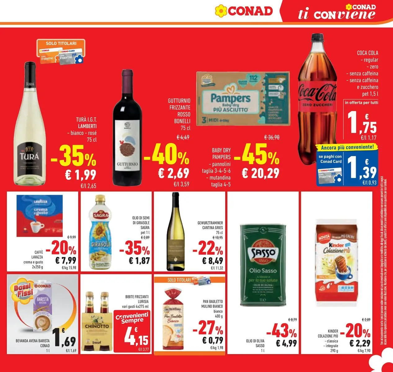 Volantino Conad dal 14/07/2026 > Anteprima | Pagina: 23 | Prodotti: Crema, Bibite, Lavazza, Olio di Oliva