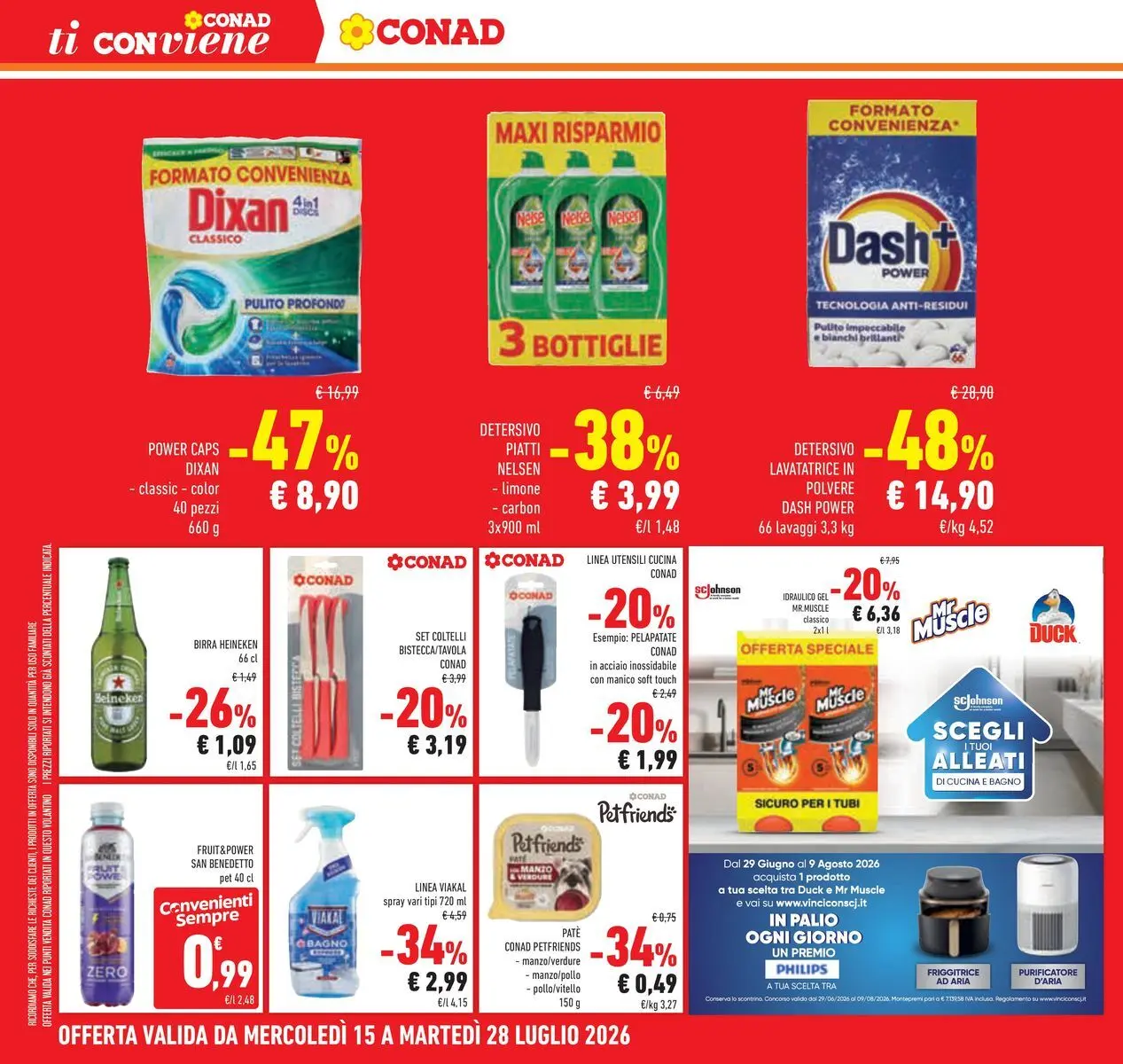 Volantino Conad dal 14/07/2026 > Anteprima | Pagina: 24 | Prodotti: Paté, Verdure, Friggitrice, Heineken