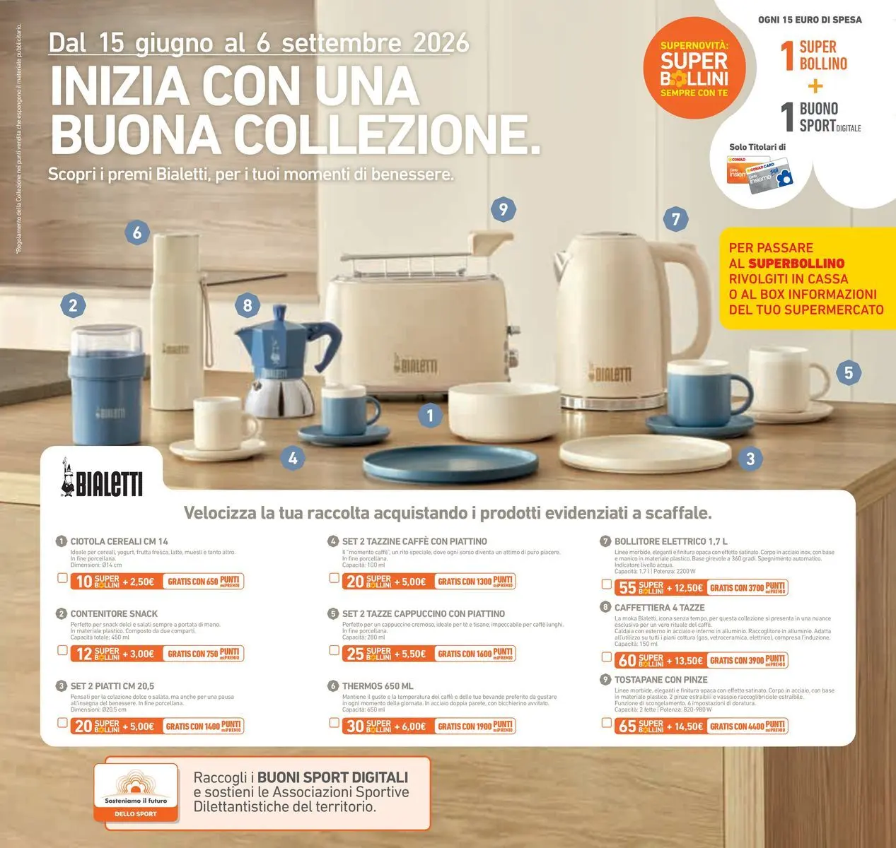 Volantino Conad dal 14/07/2026 > Anteprima | Pagina: 25 | Prodotti: Caffettiera, Tè, Caldaia, Pinze