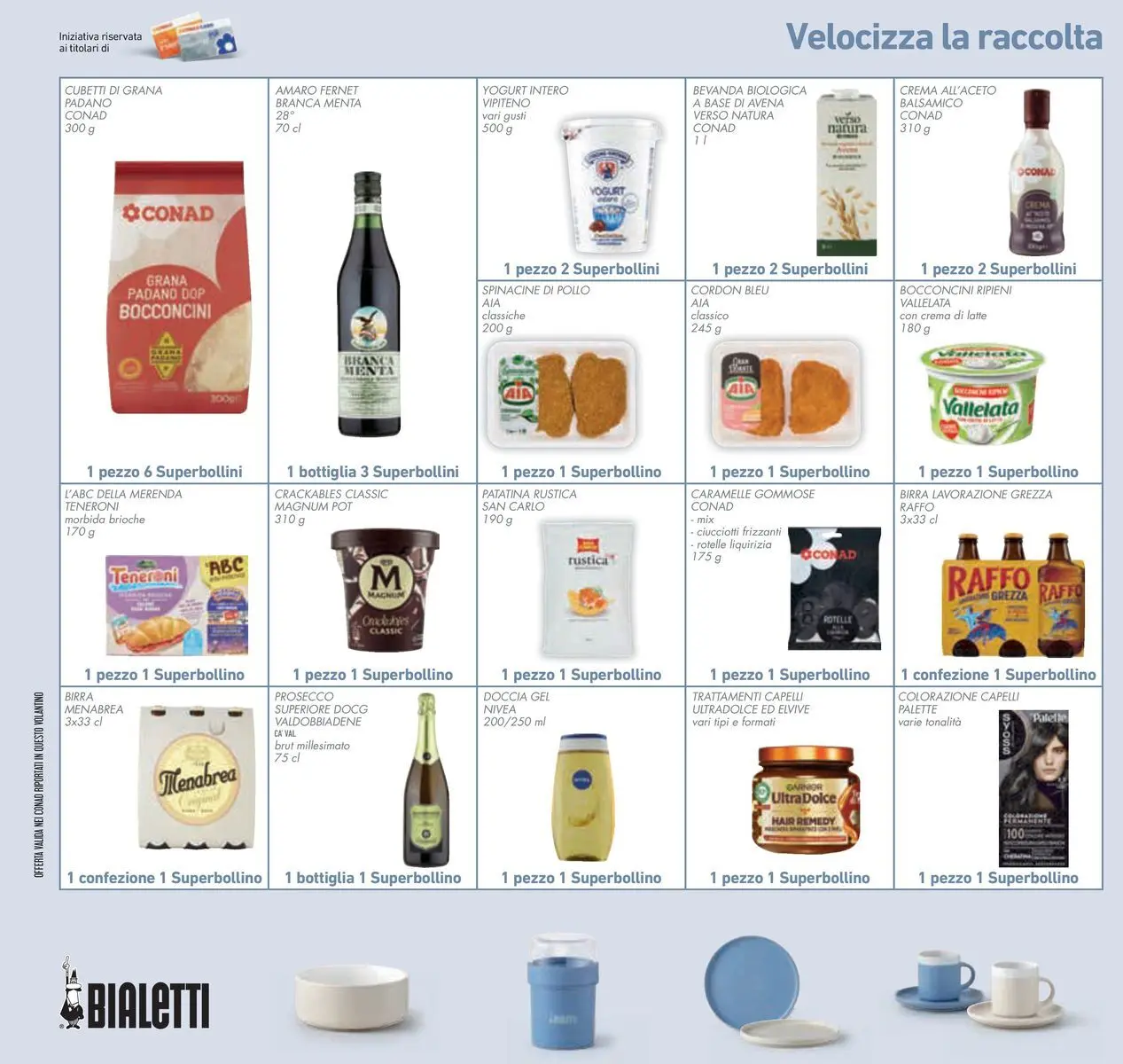 Volantino Conad dal 14/07/2026 > Anteprima | Pagina: 26 | Prodotti: Grana Padano, Menta, Doccia, Amaro