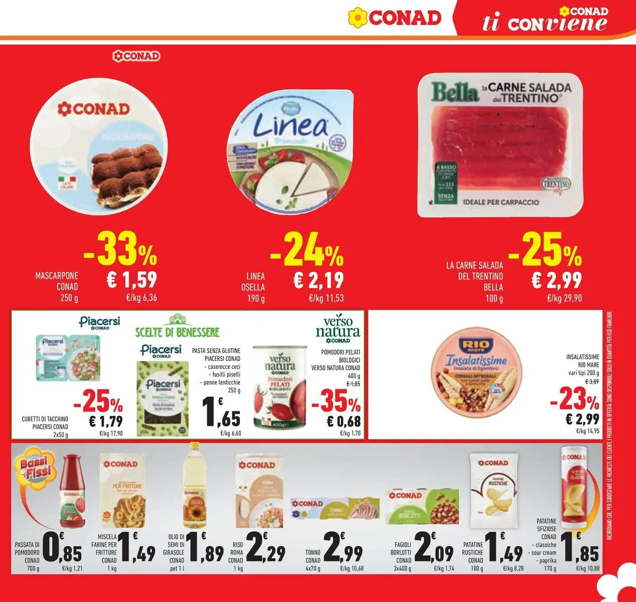 Volantino Conad dal 14/07/2026 > Anteprima | Pagina: 29 | Prodotti: Cereali, Lenticchie, Passata di pomodoro, Penne
