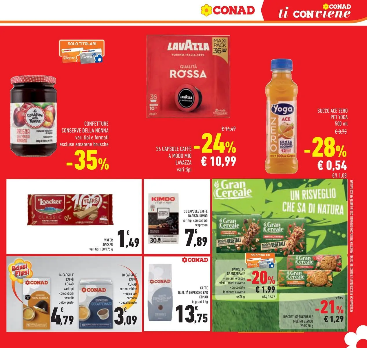 Volantino Conad dal 14/07/2026 > Anteprima | Pagina: 31 | Prodotti: Caffè, Mirtilli, Cocco, Lavazza