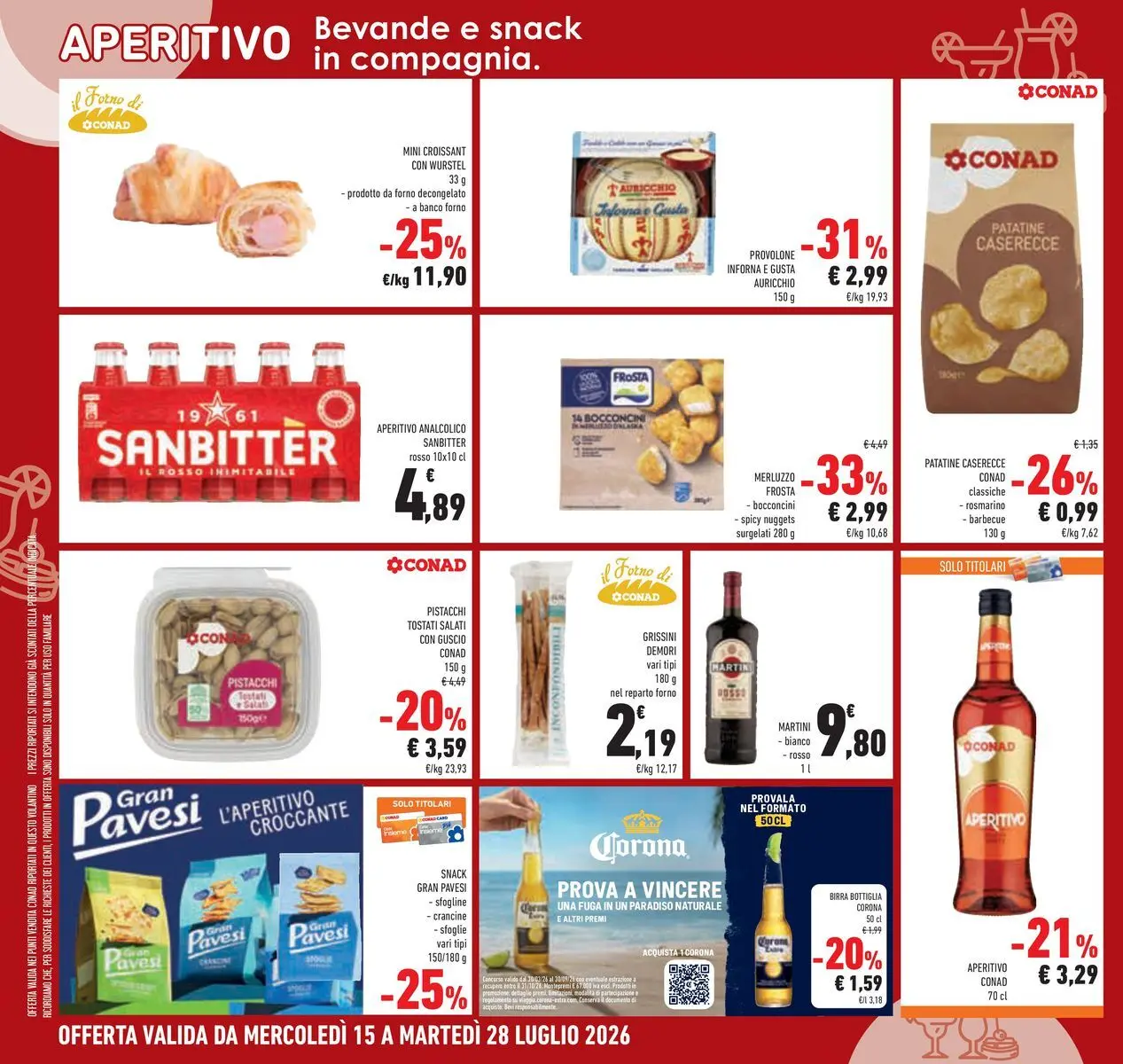 Volantino Conad dal 14/07/2026 > Anteprima | Pagina: 36 | Prodotti: Merluzzo, Croissant, Forno, Aperitivo