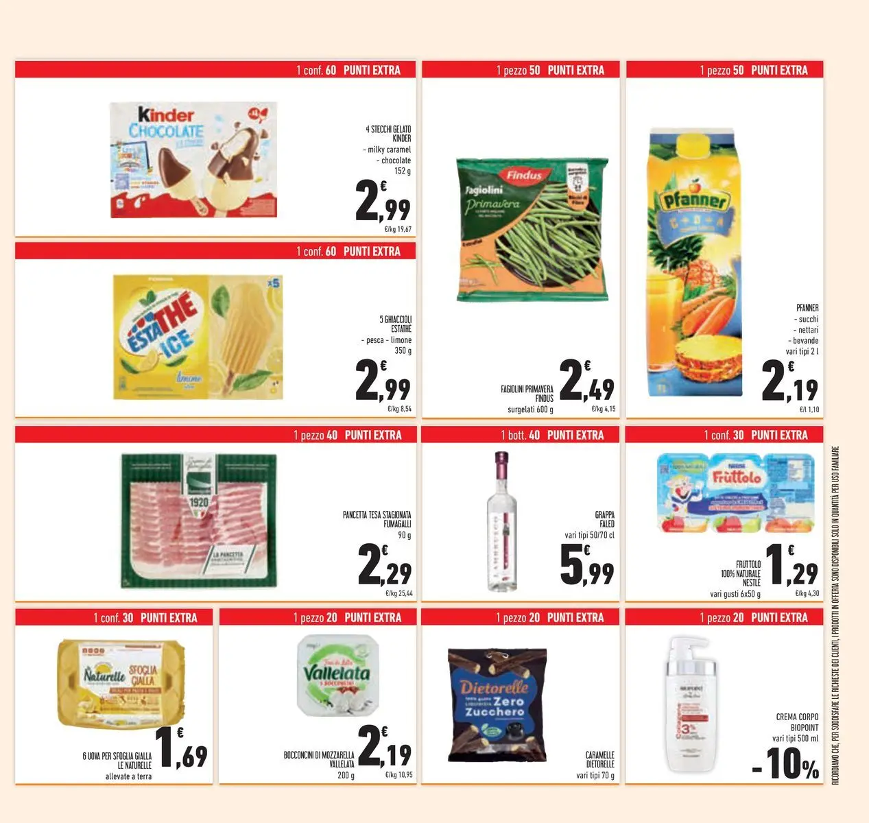 Volantino Conad dal 14/07/2026 > Anteprima | Pagina: 39 | Prodotti: Crema, Ghiaccioli, Pancetta, Terra