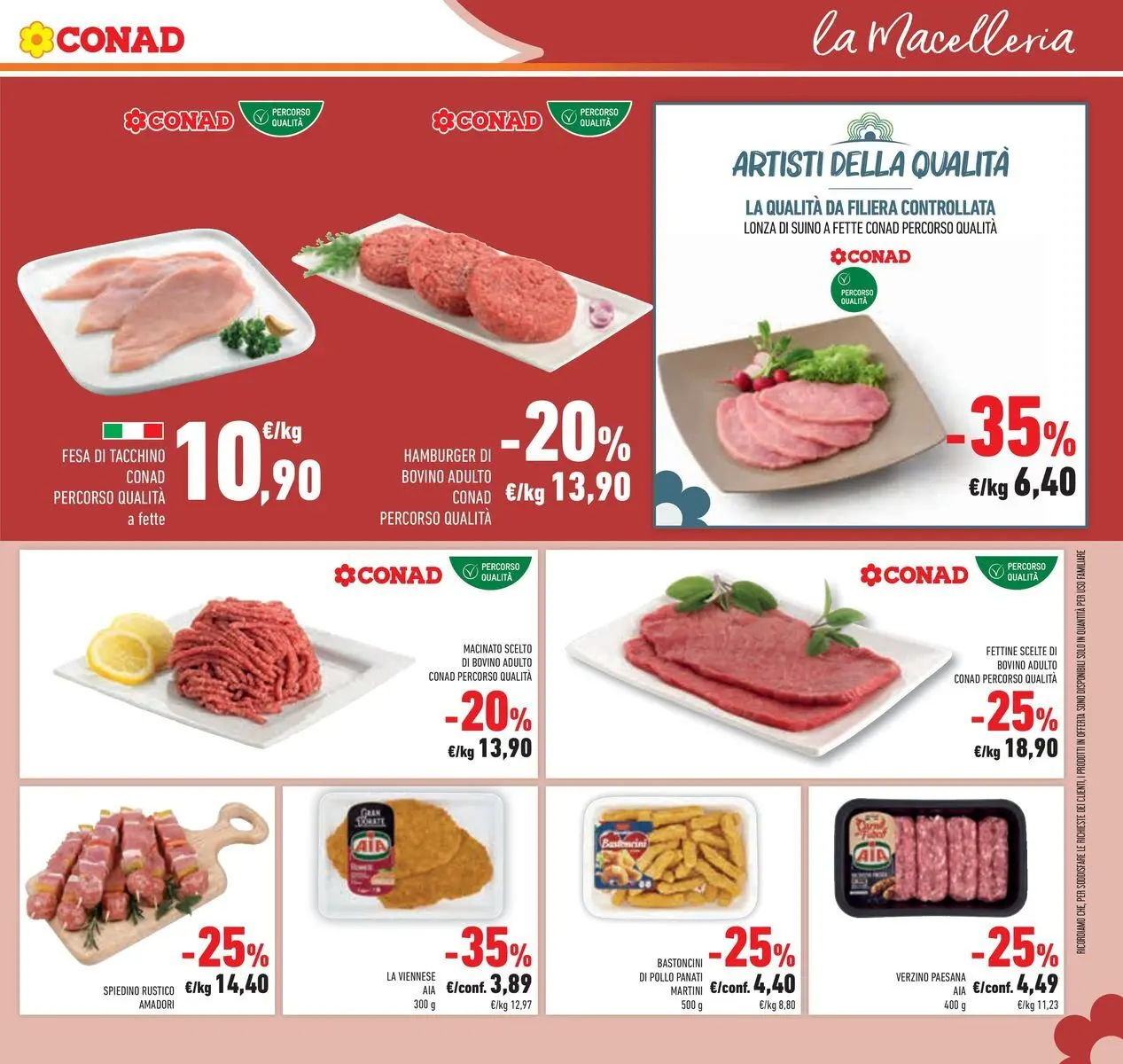 Volantino Conad dal 14/07/2026 > Anteprima | Pagina: 13 | Prodotti: Bovino, Nuggets, Tacchino, Macinato
