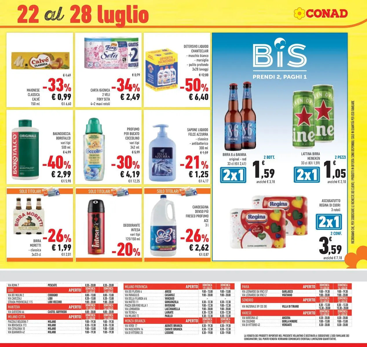 Volantino Conad dal 14/07/2026 > Anteprima | Pagina: 41 | Prodotti: Deodorante, Birra, Birra Moretti, Doccia
