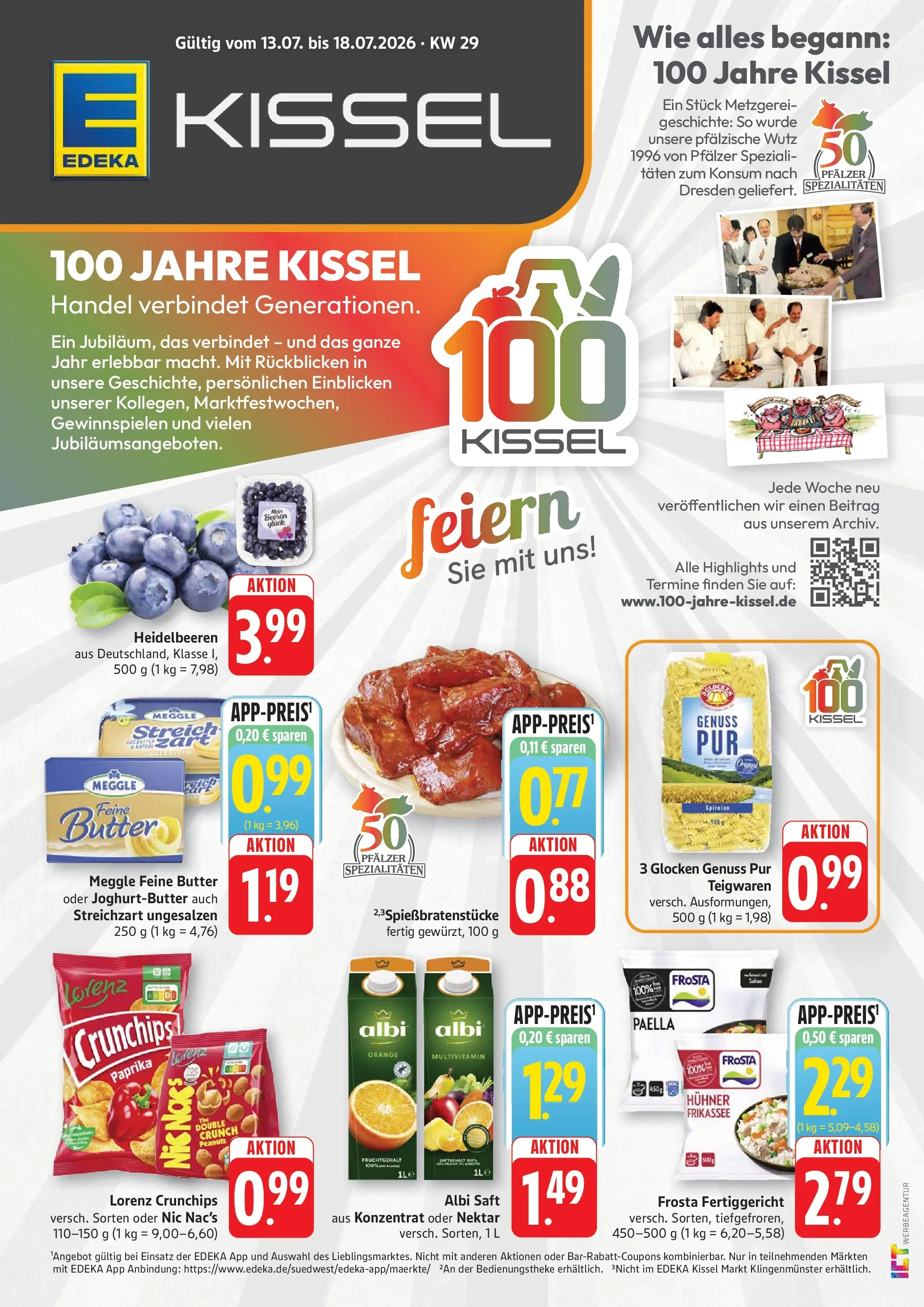 Edeka prospekt Altrip (ab 13.07.2026) » Angebote Online | Seite: 1 | Produkte: Frosta, Paprika, Lorenz crunchips, Saft