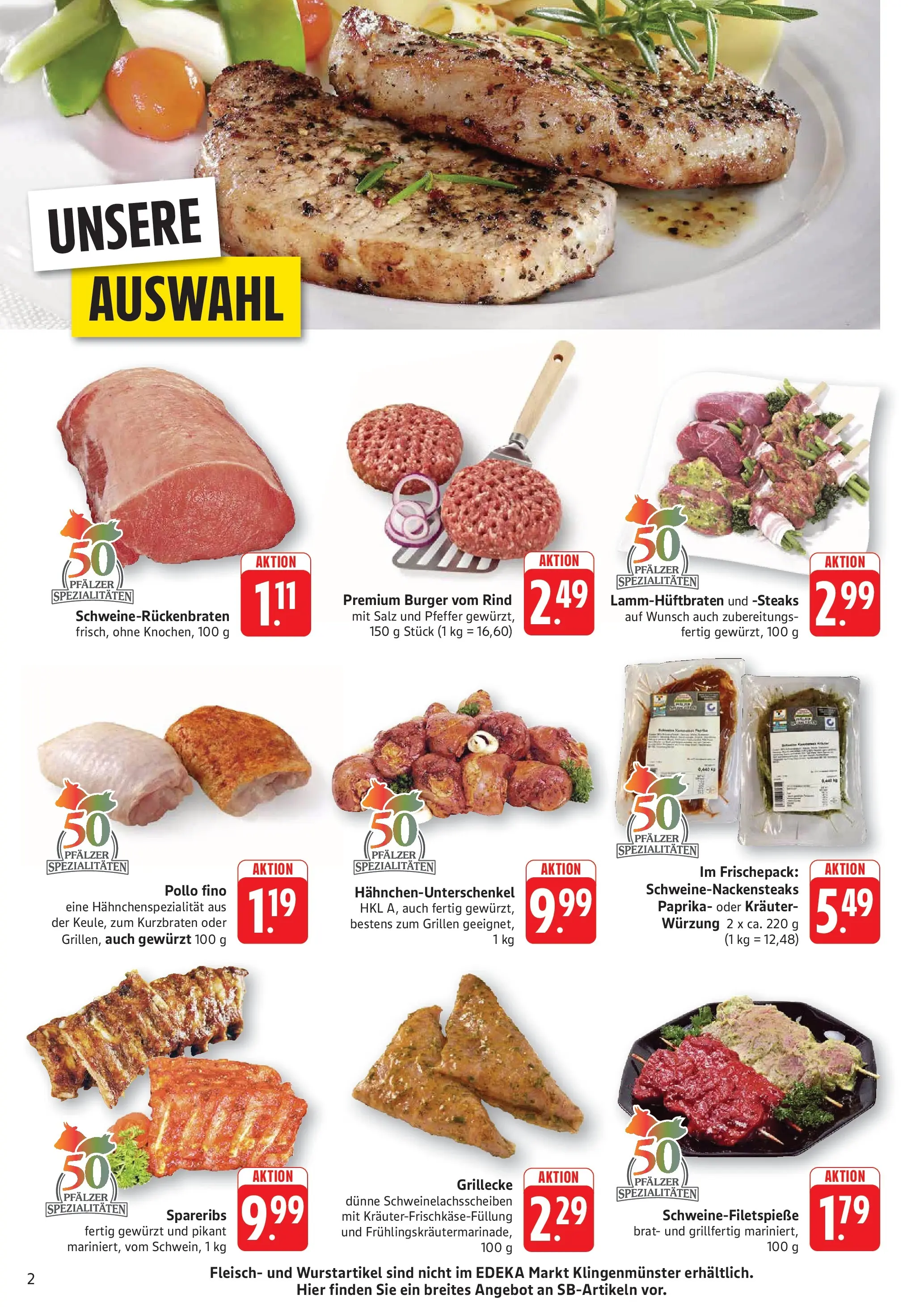 Edeka prospekt Altrip (ab 13.07.2026) » Angebote Online | Seite: 2 | Produkte: Paprika, Salz, Pfeffer, Fleisch
