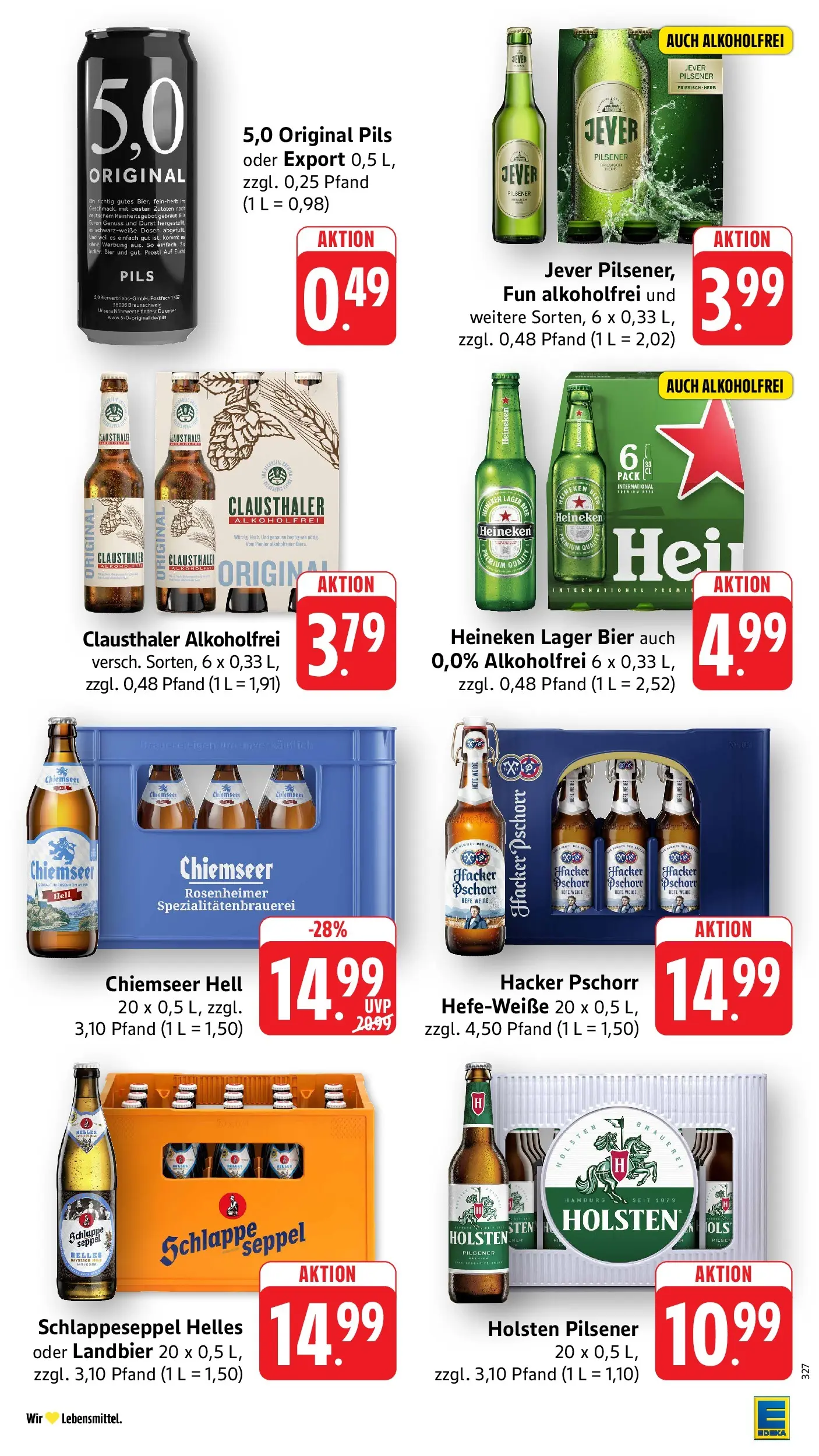 Edeka prospekt Schöllkrippen (ab 13.07.2026) » Angebote Online | Seite: 33 | Produkte: Bier, Pils, Heineken, Jever