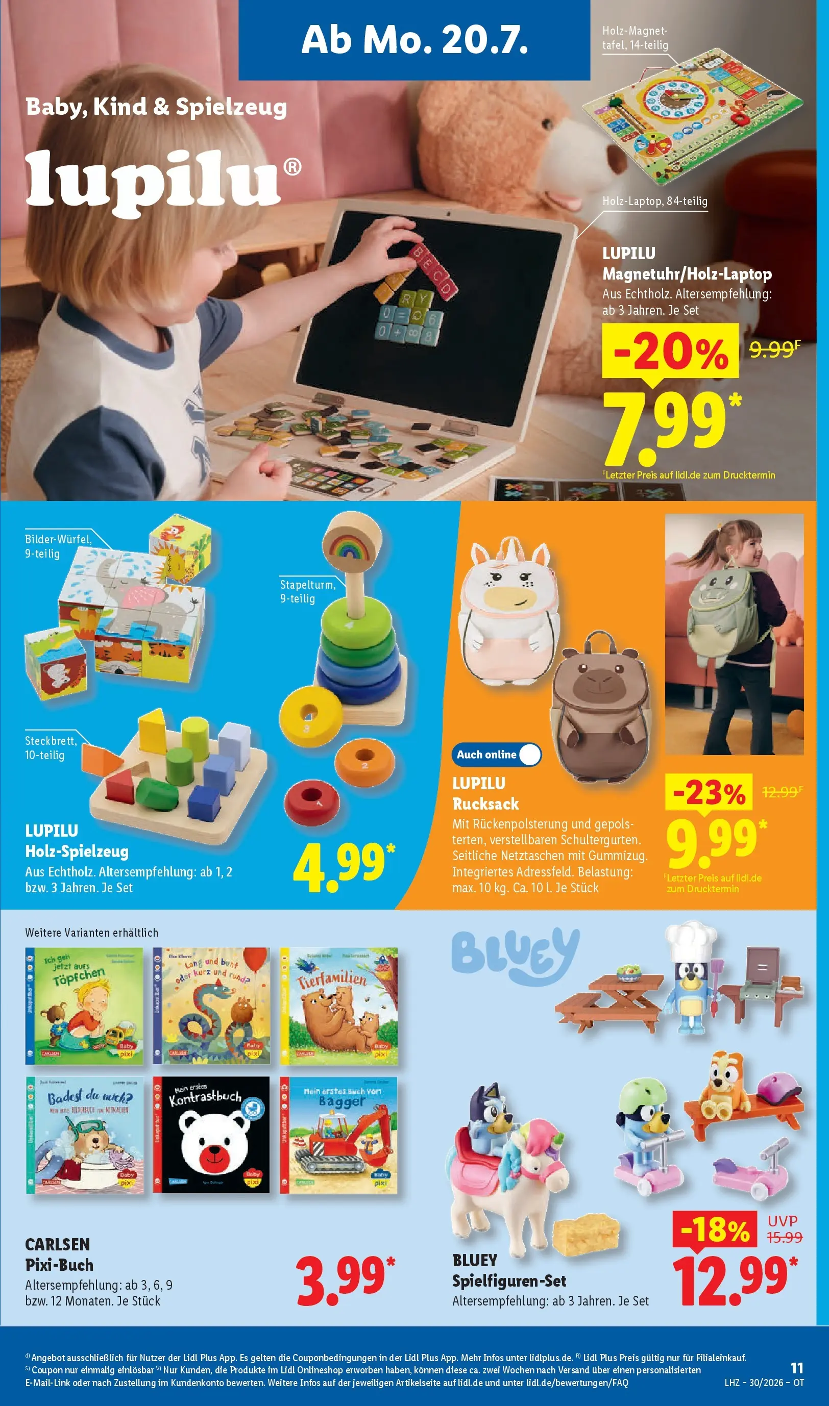 Lidl Prospekt Senftenberg (ab 19.07.2026) zum Blättern » Angebote | Seite: 31 | Produkte: Rucksack