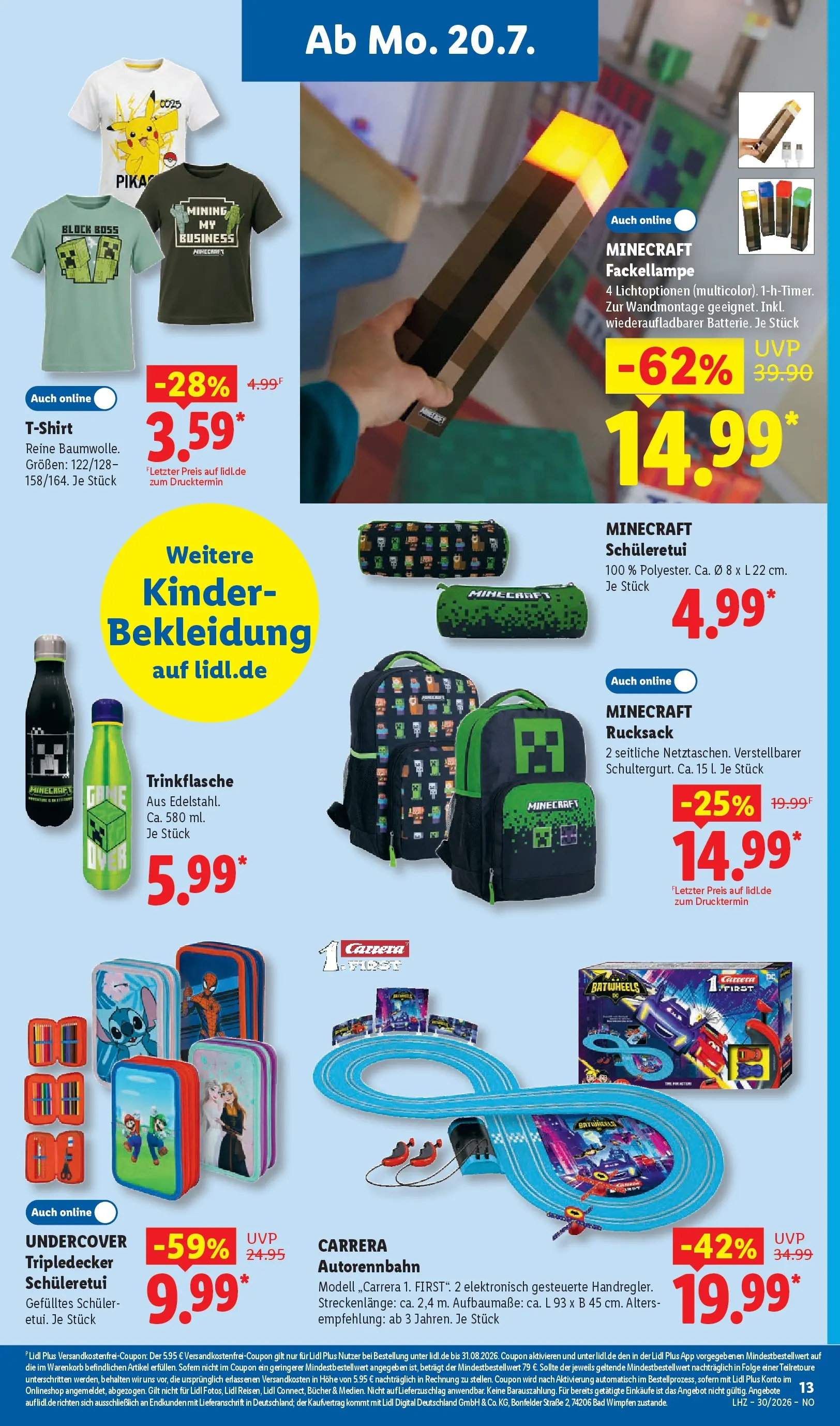 Lidl Prospekt Braunschweig (ab 19.07.2026) ยป Angebote online | Seite: 33 | Produkte: T-Shirt, Bad, Bekleidung, Rucksack Lidl Prospekt Braunschweig (ab 19.07.2026) zum Blรคttern ยป Angebote | Seite: 33 | Produkte: T-Shirt, Bad, Bekleidung, Rucksack