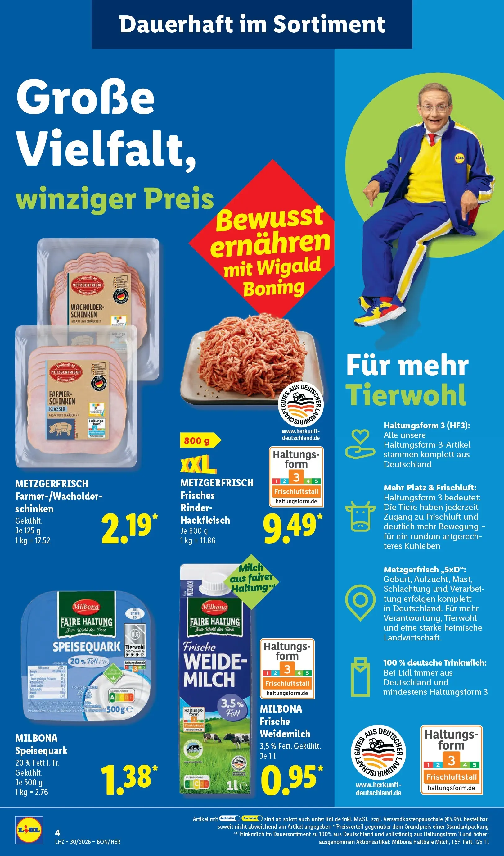 Lidl Prospekt Hagen (ab 19.07.2026) zum Blättern » Angebote | Seite: 10 | Produkte: Quark, Milch, Schinken, Speisequark