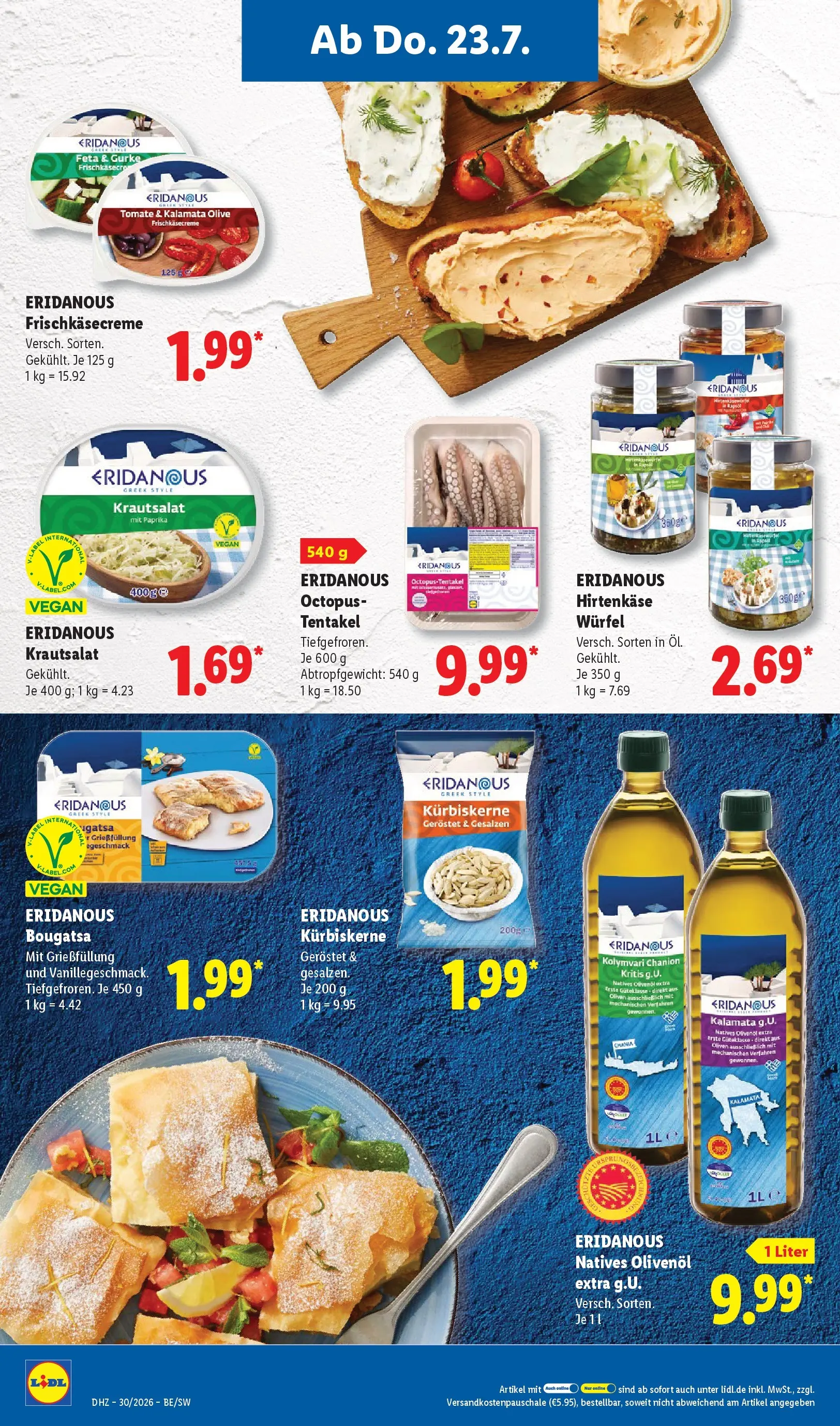 Lidl Prospekt Villingen-schwenningen (ab 19.07.2026) zum Blättern » Angebote | Seite: 58 | Produkte: Feta, Olivenol, Paprika