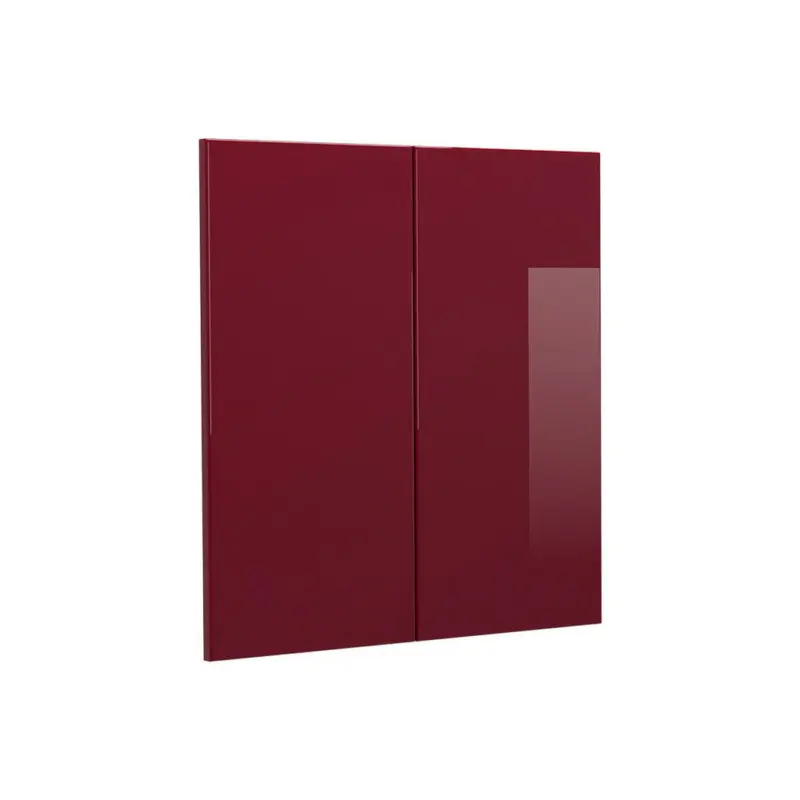 K&uuml;chenfront R-Line Rot Hochglanz 59.2 x 59 cm M&ouml;belfront f&uuml;r den H&auml;ngeschrank