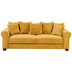 Schlafsofa in Cord Gelb