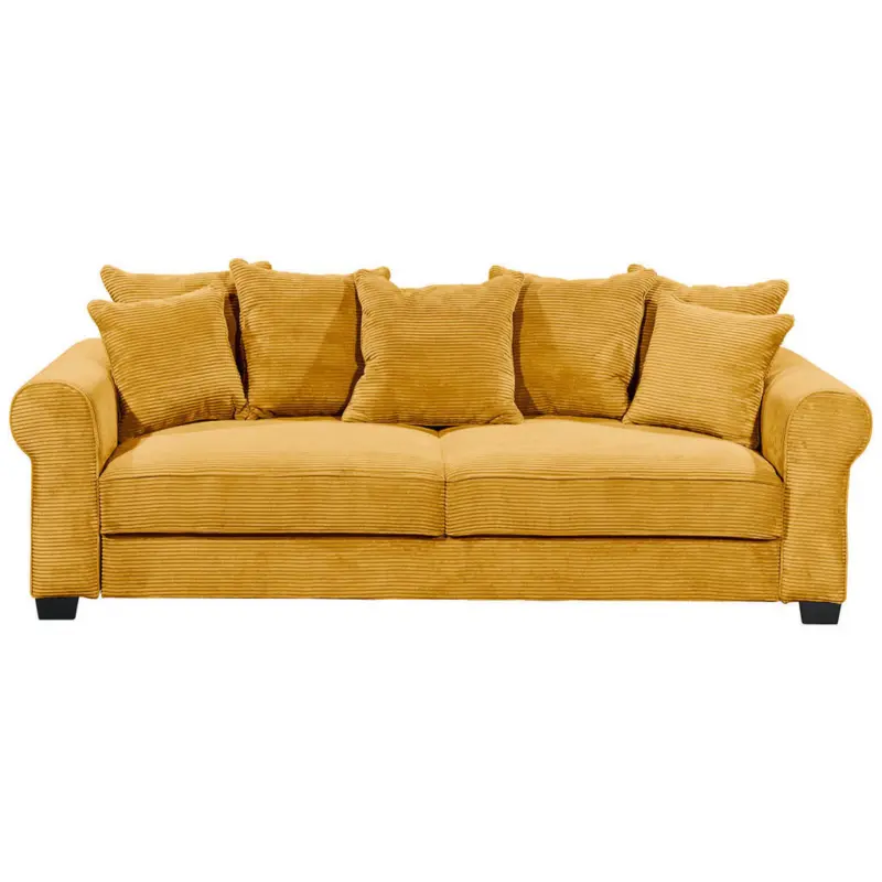 Schlafsofa in Cord Gelb