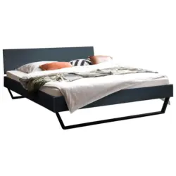 Bett 140/200 cm in Anthrazit