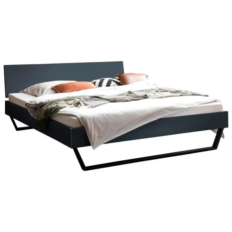 Bett 140/200 cm in Anthrazit