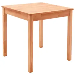 Esstisch 70/70/76 cm Echtholz Holz in verschiedenen Gr&ouml;&szlig;en erh&auml;ltlich quadratisch Buchefarben