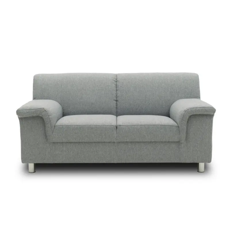 2-Sitzer-Sofa in Webstoff Silberfarben