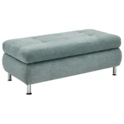 Hocker in Textil Blau