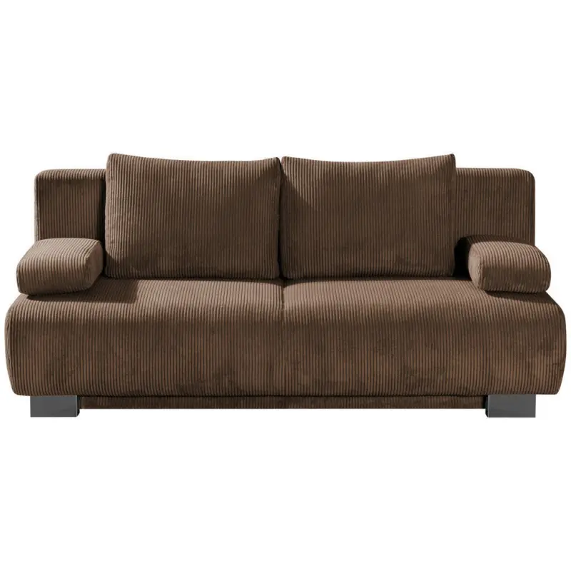 Schlafsofa Rowan in Cord Dunkelbraun