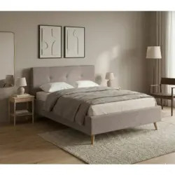 Polsterbett Rossva LF: 200x200 Beige