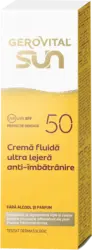 Cremă de față cu protecție solară anti-&icirc;mbătr&acirc;nire SPF50