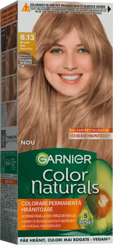 Vopsea de păr permanentă 8.13 Blond bej deschis