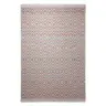 Handwebteppich Wohnzimmer 60/110 cm Vector Rot, Wei&szlig; rechteckig
