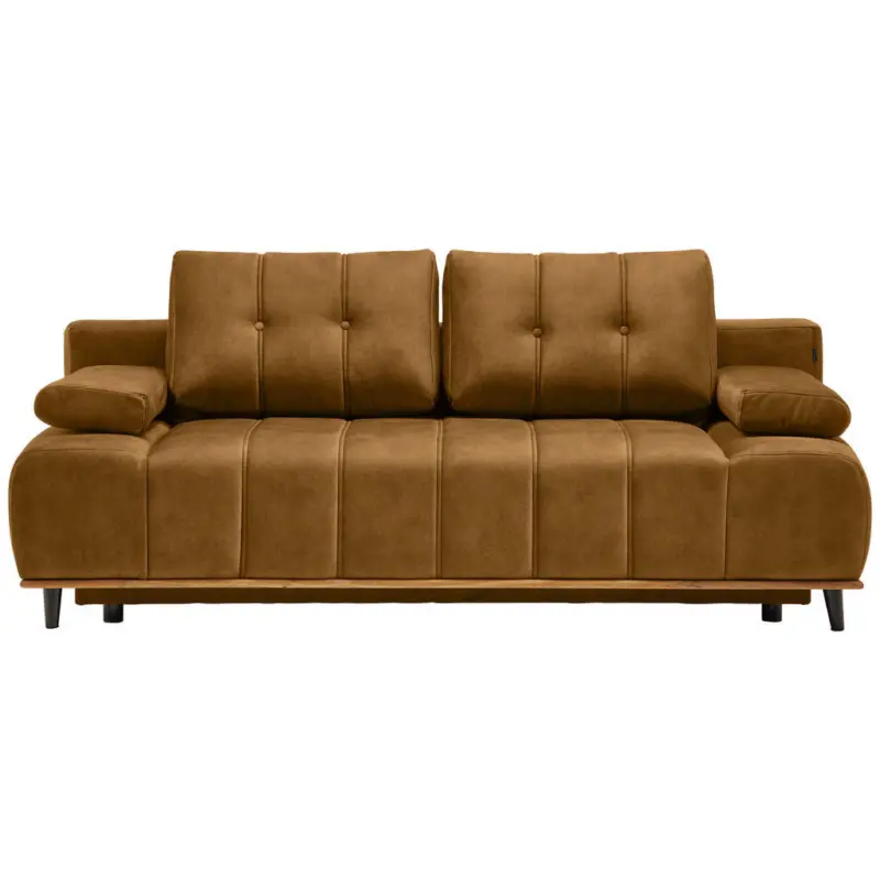 Schlafsofa Clive in Webstoff Honig