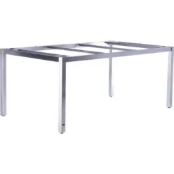 Gartentischgestell 180/100/74 cm Metall Silberfarben