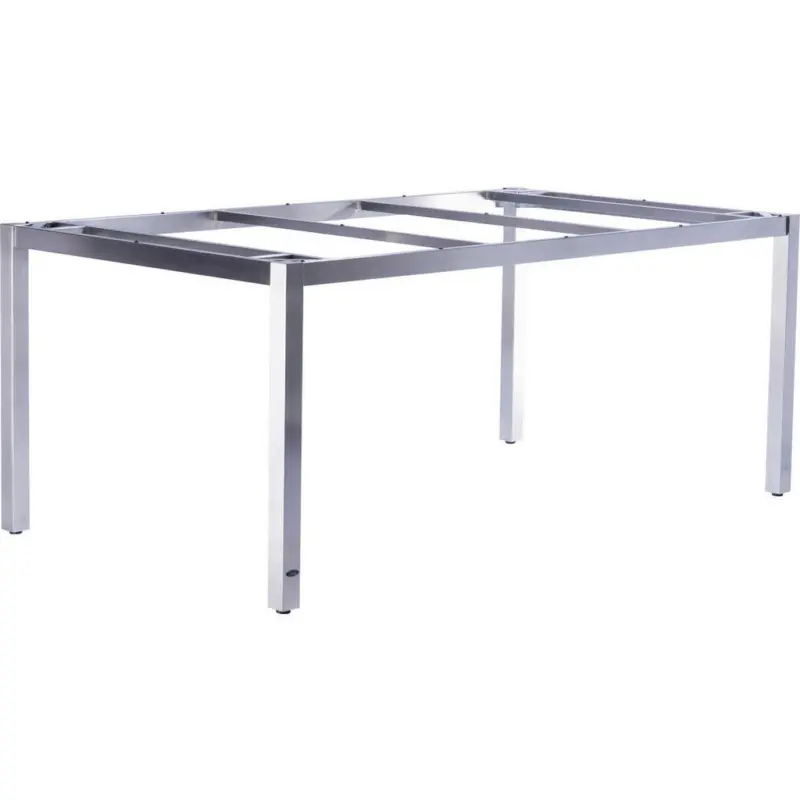 Gartentischgestell 180/100/74 cm Metall Silberfarben