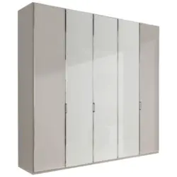 Dreht&uuml;renschrank in Grau, Wei&szlig;