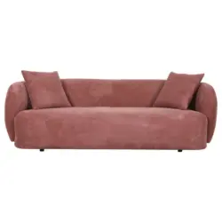 Bigsofa in Flachgewebe Rostfarben