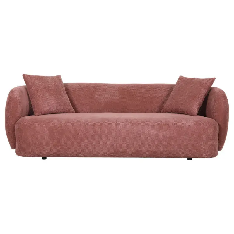 Bigsofa in Flachgewebe Rostfarben