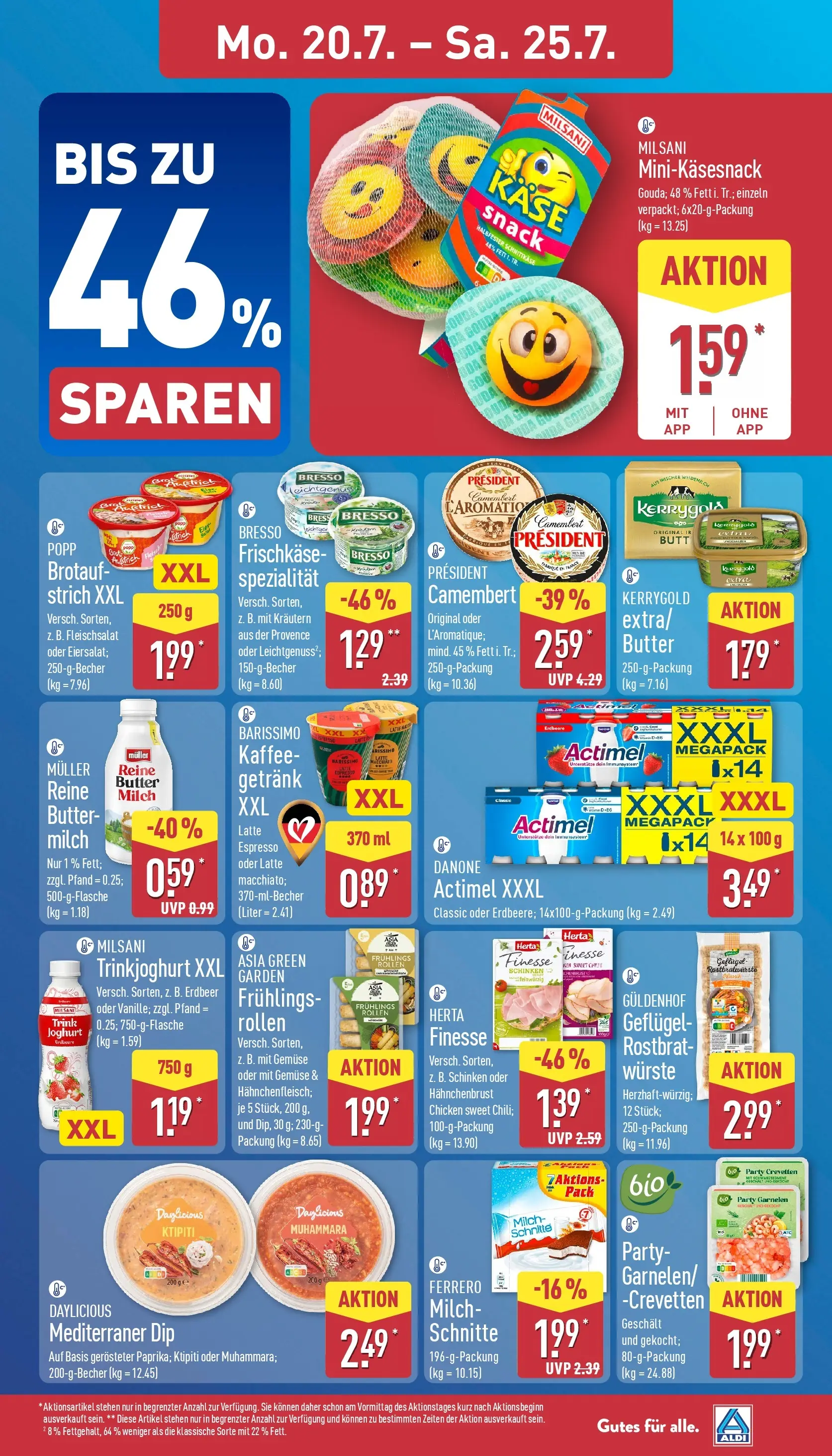 Aldi - ALDI Nord: Wochenangebote (ab 20.07.2026) » Angebote Online | Seite: 5 | Produkte: Käse, Joghurt, Schinken, Salat
