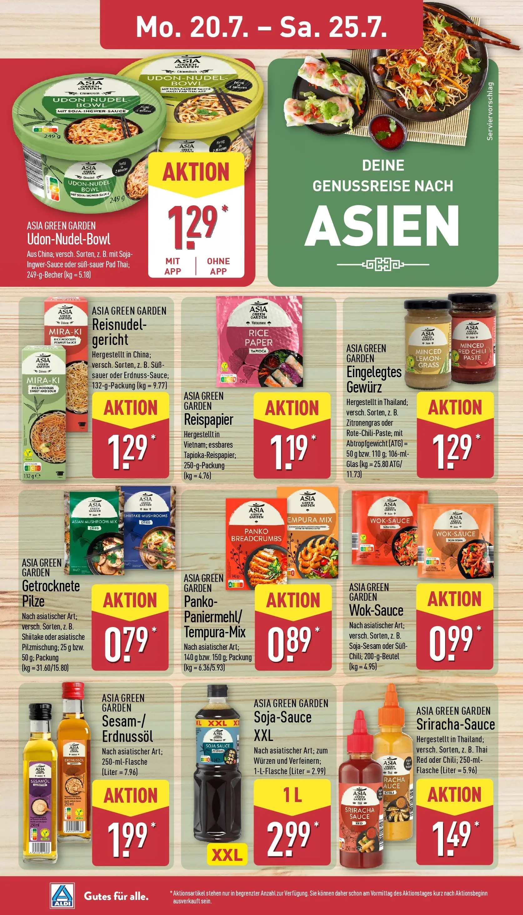 Aldi - ALDI Nord: Wochenangebote (ab 20.07.2026) » Angebote Online | Seite: 10 | Produkte: Zitronengras, Chili, Wok