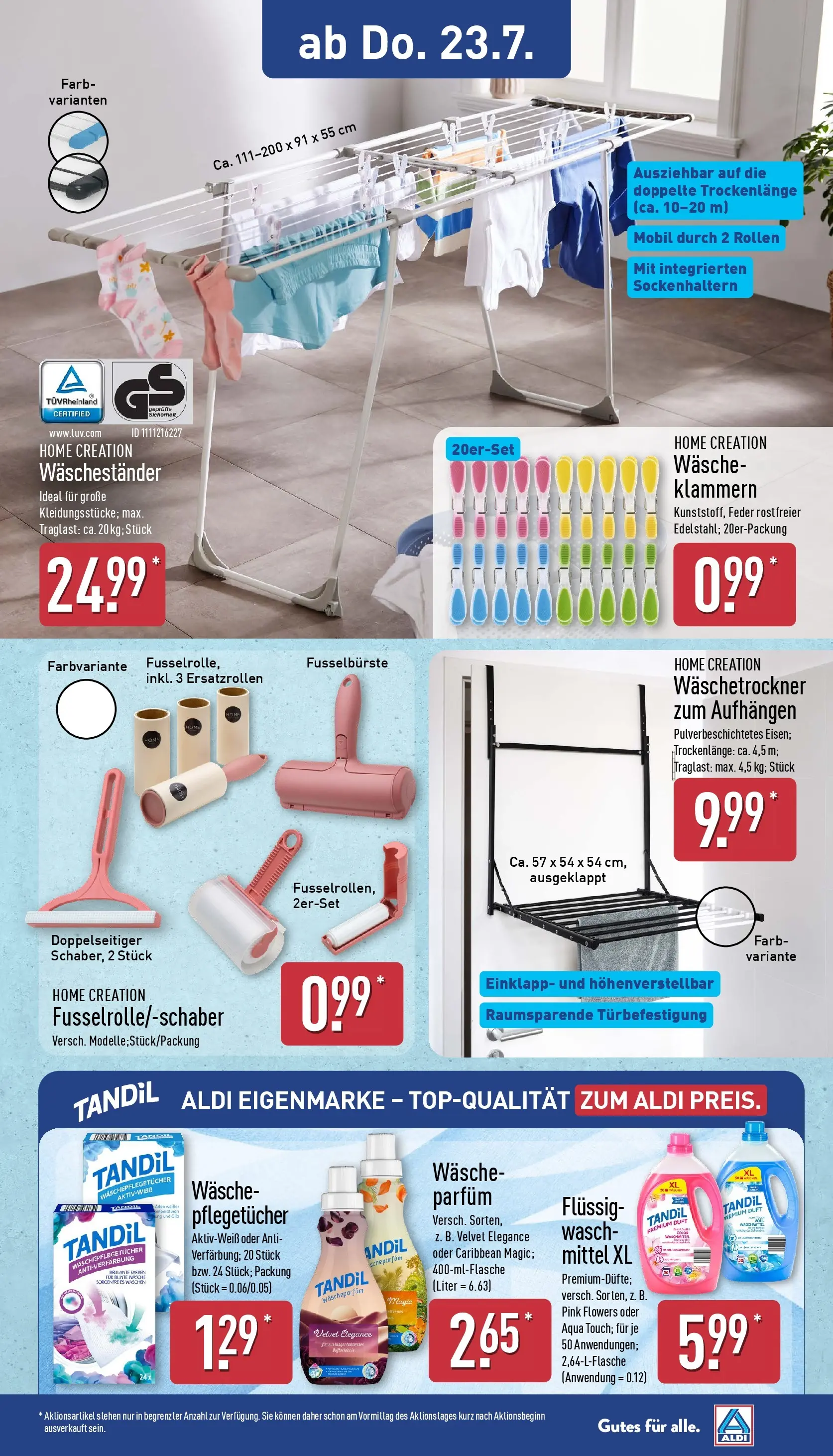Aldi - ALDI Nord: Wochenangebote (ab 20.07.2026) » Angebote Online | Seite: 21 | Produkte: Parfüm, Duft, Waschestander, Home creation
