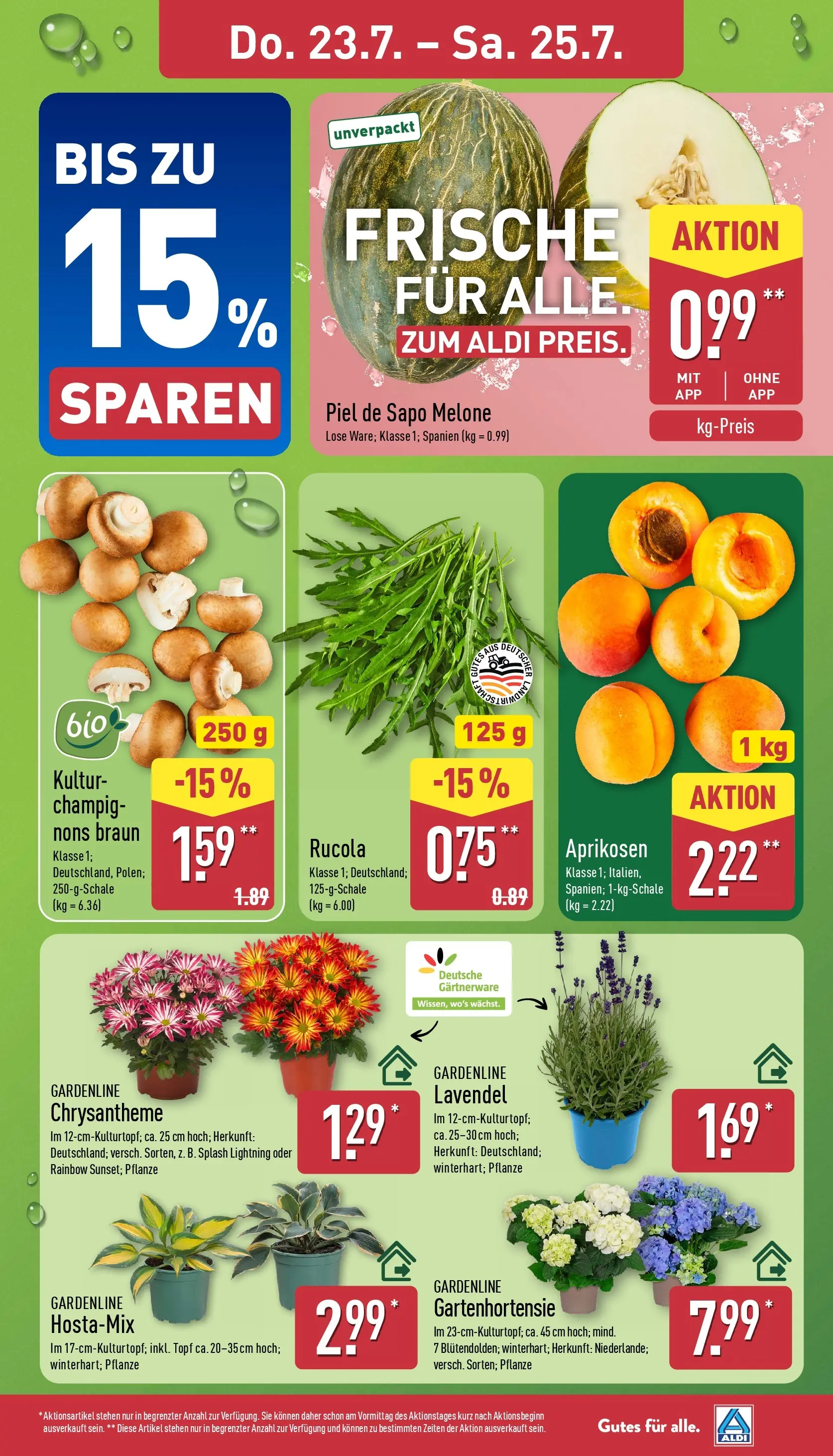 Aldi - ALDI Nord: Wochenangebote (ab 20.07.2026) » Angebote Online | Seite: 27 | Produkte: Rucola, Melone, Lavendel