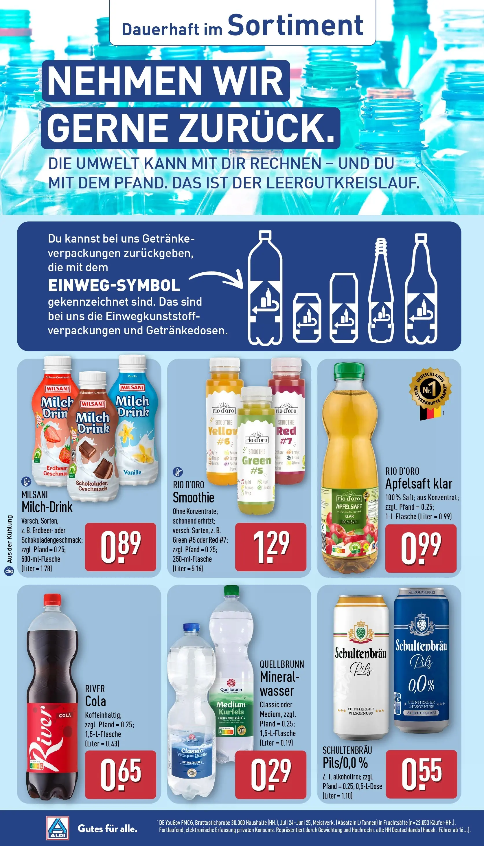 Aldi - ALDI Nord: Wochenangebote (ab 20.07.2026) » Angebote Online | Seite: 33 | Produkte: Milch, Pils, Zitrone, Saft