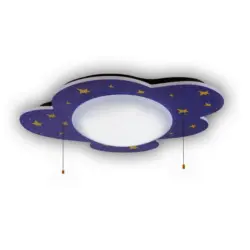 Kinderdeckenleuchte L: 74 cm m. Farbwechsler u. Zugschalter