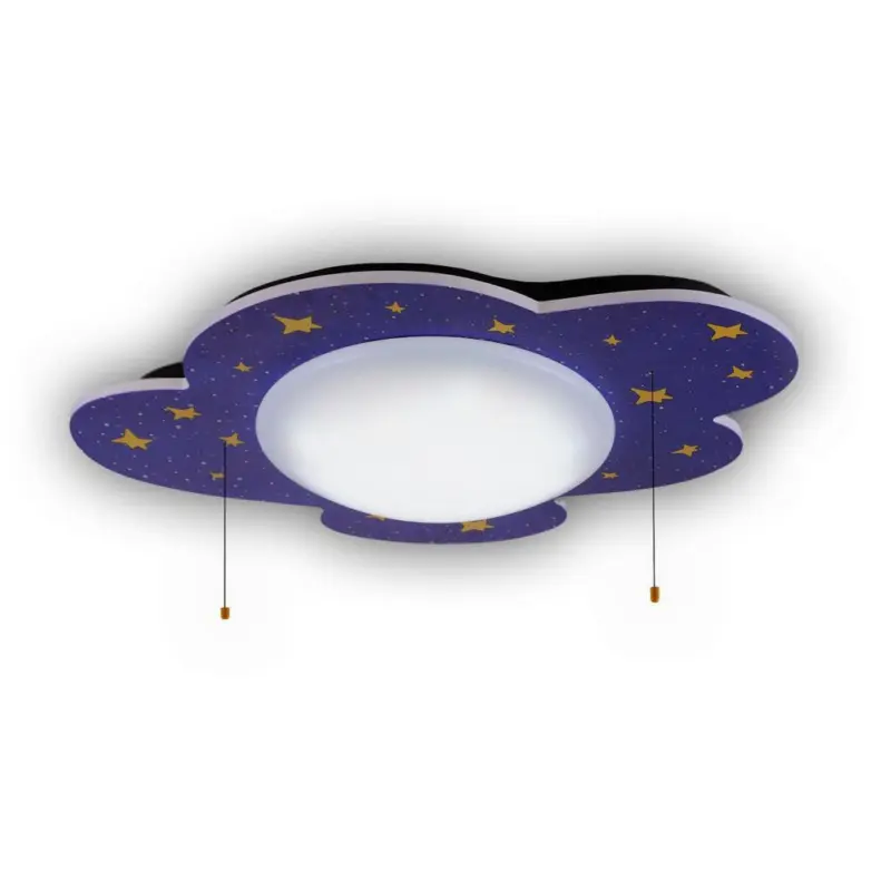 Kinderdeckenleuchte L: 74 cm m. Farbwechsler u. Zugschalter