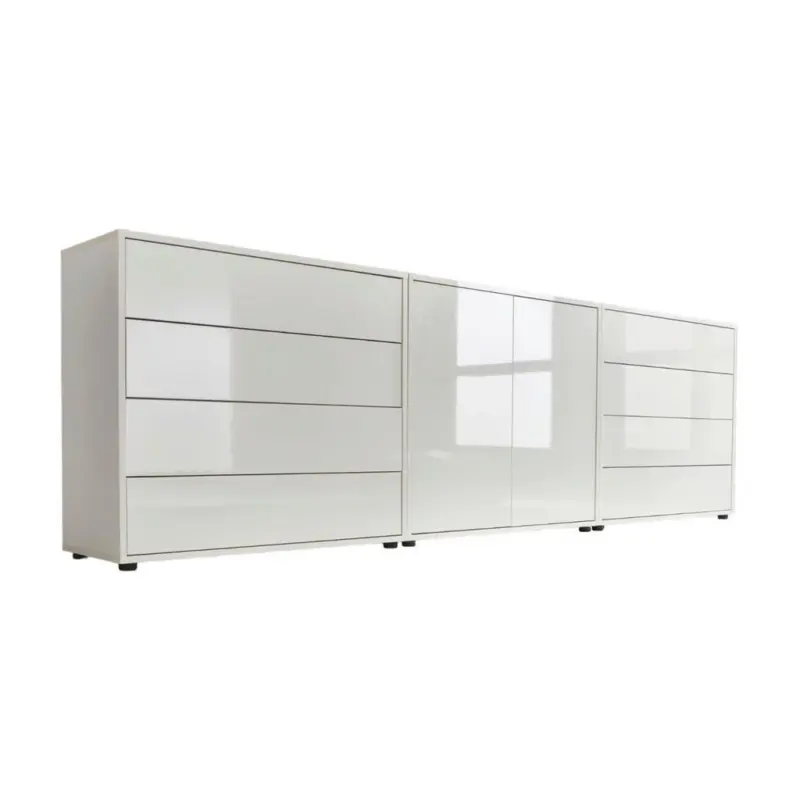 SIDEBOARD Mailand 4 B: 237 cm Wei&szlig;