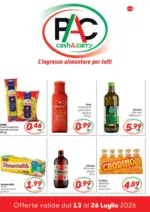Pac Cash&Carry Offerte valide dal 13 al 26 luglio 2026 - al 26.07.2026