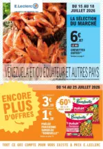 E.Leclerc TRAFIC POUVOIR ACHAT 6 - MIXTE - au 25.07.2026