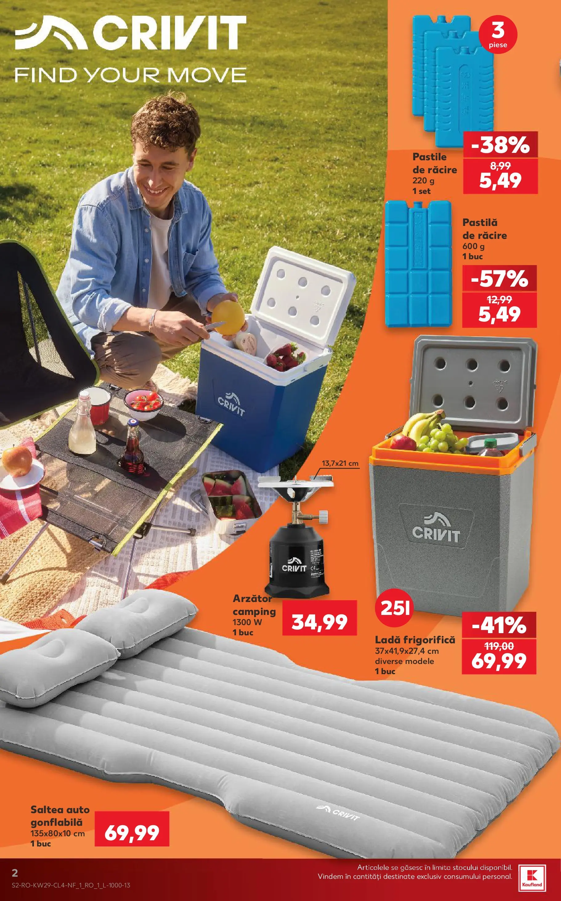 Kaufland Carei 14.07.2026 - Revista si Oferta | Pagină: 2 | Produse: Saltea, Ladă frigorifică
